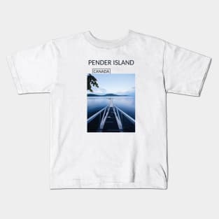 Pender Island British Columbia Canada Souvenir Present Gift for Canadian T-shirt Apparel Mug Notebook Tote Pillow Sticker Magnet Kids T-Shirt